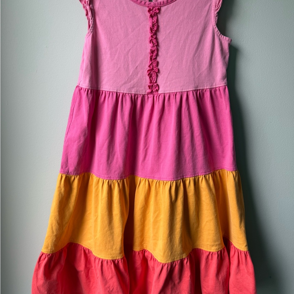 Hanna Andersson Twirl Colorful Kids Dress, size 130/8
